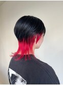 ブリーチインナーカラー+カット