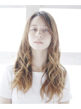 アウラ(Aula by marbles) オレンジベージュ/ライトベージュ/ゆるふわ巻き[横浜]