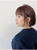 大人可愛い　20代　30代　40代　小顔ショートボブ