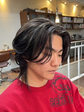 スタジオフォーエイチ(STUDIO 4H) ニュアンスパーマ/シースルーウルフ/シースルーセンターパート