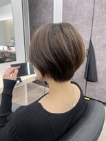 アルメリア 池袋(Arumeria)&nbsp;丸みショートボブ透明感ベージュブリーチなしダブルカラー