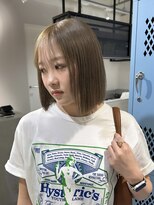 キュエム(Cuem)&nbsp;【Cuem 諏訪】オリーブベージュ ケアブリーチ ボブ