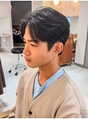 横浜★センターパートのフェザーパーマ