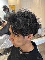 アメラボ(AmeLab)&nbsp;メンズミディアムナチュラルスパイラルパーマ/メンズパーマ