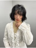 黒髪ボブ × パーマスタイリンク