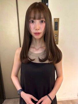 ペレ 栄 アネックス(PELE栄ANNEX) 着物ヘア/ダークアッシュ/ミディアムレイヤーカット/栄