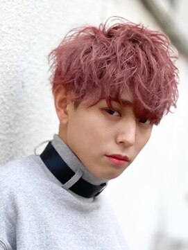 エルマーク 梅田(L-MARK) ツイストスパイラル/スパイラルパーマ/メンズ/マッシュ/眉毛