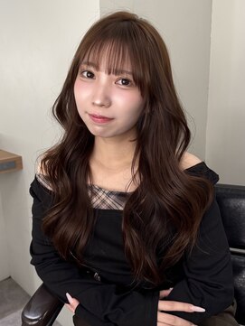 サロンドミルク 新百合ヶ丘店(salon de MiLK) ★スモーキーブラウンウォームベージュ顔周りカット透明感カラー