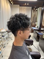 クオリス 上福岡店(QUALIS)&nbsp;春メンズパーマ刈り上げスタイル×ツイスパ