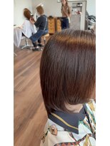 エスト(est.) カット×ブラウンカラー×ミネコラトリートメント