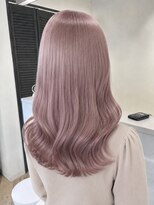 ルーブ トウキョウ(Loob. TOKYO) ハイトーンカラーミルクティーピンクベージュレイヤーカット韓国
