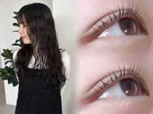 ヘアと目元を同時に整えて、垢抜け度UP。骨格に合わせたデザインで、理想の目元をトータルプロデュース。