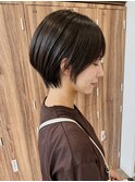 ショートボブ/ひし形ショート/ココアブラウン
