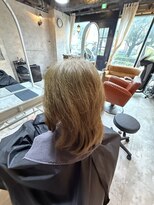 錦糸町 美容室 ラウンズ(Rounds)&nbsp;施術事例　白髪染めを使わない白髪染め、☆エアリーボブ☆