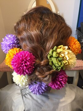 ビューティーコレクション 静岡北店 成人式 アレンジ