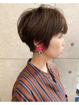 ア セカンド 清藤美容室第弐號(a sekand) [a sekand]シンプルなショートボブスタイル