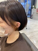ウイバイファースト(u'i by first) ★ポイントカラー初心者にオススメ★なじみがいいベージュ×暗髪