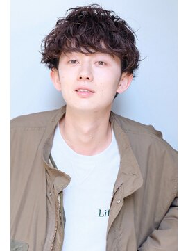 ラレイ(Lalei) スパイラルパーマツーブロックメンズマッシュメンズヘア