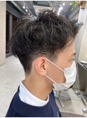 【メンズ】ツイストスパイラルパーマ/ツーブロック/メンズパーマ