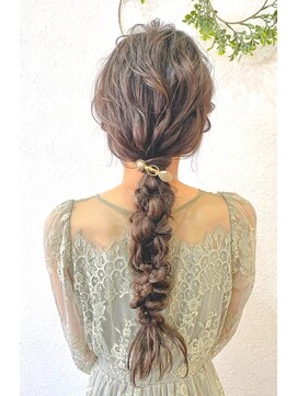 ラフ 八乙女(Rough) ＊パーティーアレンジ編みおろしヘア//Rough八乙女/3