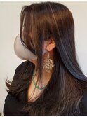 大人ハイライト/シークレットハイライト/抜け感ベージュショート