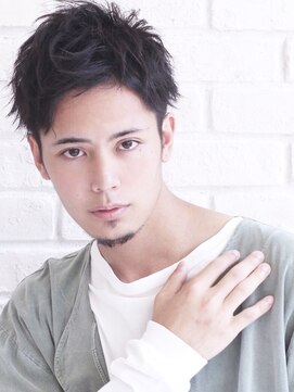 ニュアージュ 表参道 南青山(Nuage’) 束感マッシュパーマウルフ【Nuage'】アッシュブラックハイライト