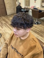 トータルビューティーサロン プリエ(prier) アフロ安藤　メンズパーマ/波巻きパーマ/波打ちパーマ