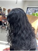 スパイラル　パーマ　ロング　セミロング　