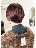 プラム(plum.)&nbsp;チェリーレッド/丸みショートスタイル【plum.】