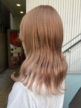 ロア 福岡天神本店(LORE) グレージュカラーレイヤーカットダブルカラーケアブリーチ