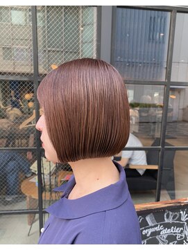 オーガニック アトリエ 大宮(organic+atelier) 小顔補正立体カット×ナチュラル丸みボブ 10代20代30代40代50代