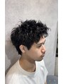 ブラック 渋谷(BLUCK) 骨格に合わせたショートスタイル×無造作パーマ#メンズカット