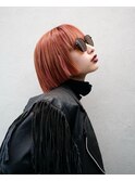ボブ/オレンジ/マチルダボブ/顎ボブ
