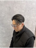 ホワイトハイライトセンターパート