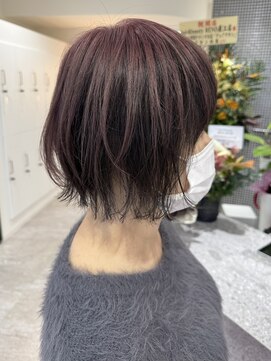 レノ 直江店(RENO) アンブレラカラー♪ピンク×グレー