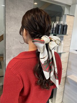 ハイル(KHAIR) ローポニー♪/梅田美容室/金城二千夏