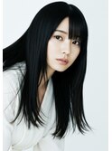 髪質改善で魅せる上品な暗髪ストレート