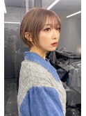 ～ショートボブ ミルクティー～【Ria 大阪 梅田】