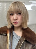 サイン 渋谷(SIGN) 20代/タッセルボブ/レイヤーボブ/透明感カラー