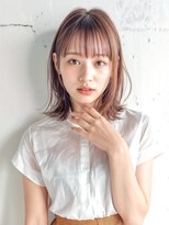 リン モアナバイヘッドライト 武蔵小杉2号店(lynn Moana by HEADLIGHT)&nbsp;lynn【武蔵小杉】#外はねボブ#ミディアムボブ#ピンクベージュ