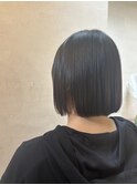 髪質改善ストレート/ミニボブ/前髪あり