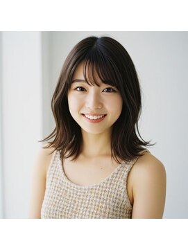 コトナ 越谷店 ミディアム レイヤーカット 顔周りレイヤー 透明感 20代30代40代