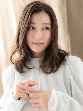 カバーヘア ブリス 北浦和(COVER HAIR bliss) かきあげ前髪アシンメトリー大人美人毛先パーマY北浦和30代40代