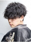 ツイストスパイラルパーマ波巻きパーマシャドウパーマメンズ