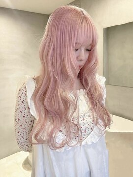 ペレ アネックス 大阪梅田茶屋町店(PELE ANNEX) くびれヘア/アプリコットオレンジ/ハイライトカラー/梅田