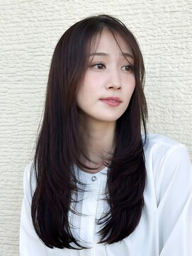 ミディアムレイヤーカット/レイヤー/ココアベージュ