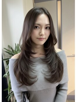 レブル(Re BuLL)の写真/【明石駅から徒歩2分】カット+縮毛矯正+ハホニコTr￥11000☆ダメージを極限まで抑えて、ふんわり縮毛矯正♪