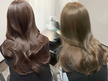 〈透明感と奥行き〉ブリーチなしで叶う“Wカラー”【ダブルカラー/上質な艶カラー/赤み消し/西中島南方】
