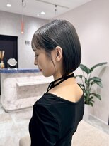 アール ヘアー デザイン(r hair design)&nbsp;小顔見せショートベージュカラーブリーチしない透明感カラー
