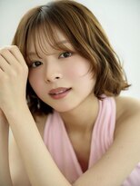 キネン バイ ツリー 宇都宮(kinen by tree)&nbsp;くしゃっとパーマショートボブマロンベージュこなれ感